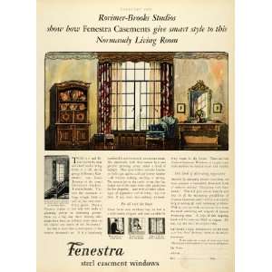  1929 Ad Fenestra Windows Interior Design Detroit Steel 