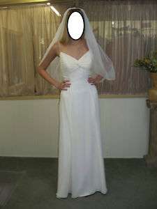 Bridal destination beach wedding Gown Ivory sz. 12  