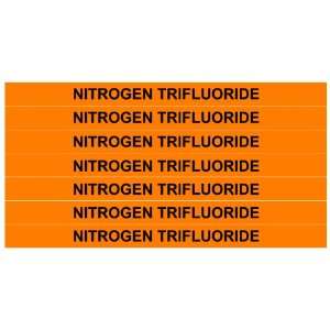 NITROGEN TRIFLUORIDE ____Gas Pipe Tubing Labels 