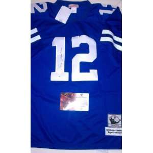Roger Staubach Signed Authentic Mitchell and Ness Dallas Cowboys 