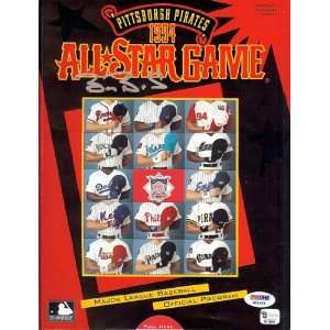  Barry Bonds Autographed 1994 MLB All Star Game Program PSA 