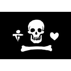  Pirate Flag Of Stede Bonnet Flag Sheet of 21 Personalised 