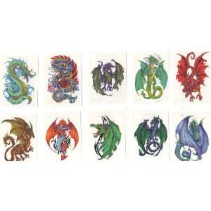  Dragon Tattoos   Set of 10 Dif Tats 