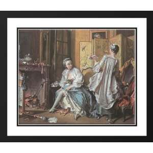  Boucher, Francois 34x28 Framed and Double Matted La 