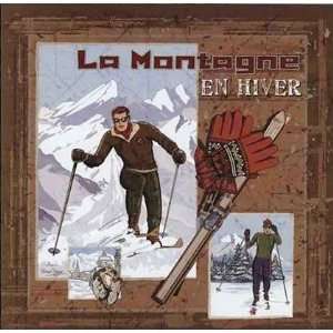 La montagne en hiver by Bruno Pozzo 6x6 