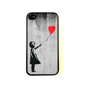  Balloon Girl On Wall iPhone 4 Case   Fits iPhone 4 and iPhone 