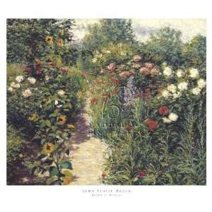  Garden At Giverny By John Leslie Breck Highest Quality Art 
