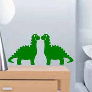  Green Dinosaur 2 Pack Fun Wall Decals