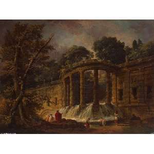 Hand Made Oil Reproduction   Hubert Robert   24 x 18 inches   Pavilion 