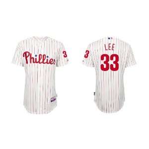  Philadelphia Phillies #33 Lee White Stripe 2011 MLB Authentic 