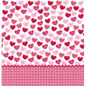  Candy Hearts Plastic Banquet Table Covers