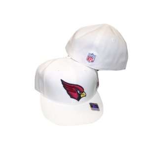  Arizona Cardinals White Fitted Flat Brim Hat / Cap Sports 