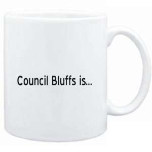  Mug White  Council Bluffs IS  Usa Cities Sports 