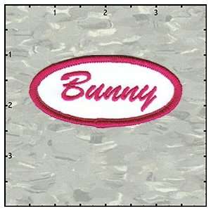  Bunny name tag iron on patch applique 