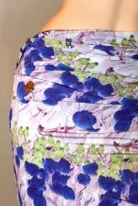 JUST CAVALLI Floral Print Jersey Mini Skirt 46 NWT  