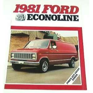  1981 81 Ford ECONOLINE Van BROCHURE E100 E150 E250 E350 