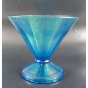  Fenton Stretch Glass Celeste Blue Candy Bowl #736