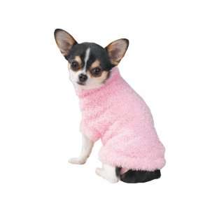  East Side Collection Fuzzy Pink Stretchy Dog Sweater 