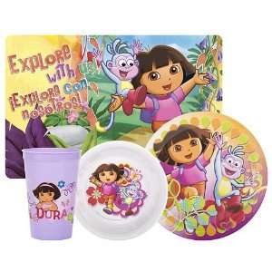  Dora the Explorer 4 pc. Mealtime Set By Zak Designs Baby