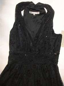 NWT Genuine EVAN PICONE black glitter dress, size 14P  
