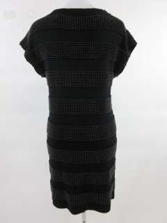 PHILLIP LIM Black Beaded Short Sleeve Dress Sz S  