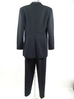 NICOLE MILLER Black Tuxedo Cut Pant Suit Outfit Size 8  