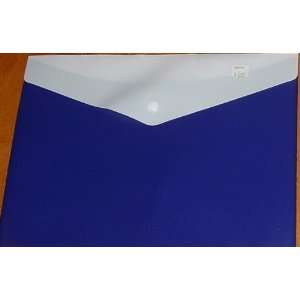  Plastic Document Holder with Snap Closure Purple/ White (9 