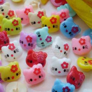   Kitty 12mm Plastic Buttons Sewing Scrapbooking Cardmaking HKB  