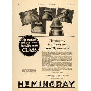  1928 Ad Hemingray Glass Co. Insulators Muncie Indiana 