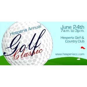  3x6 Vinyl Banner   Hesperia Annual Golf Classic 