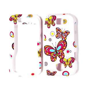 Cuffu   Colorful Butterfly   Motorola Rival A455 Case Cover + Screen 