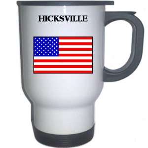  US Flag   Hicksville, New York (NY) White Stainless Steel 