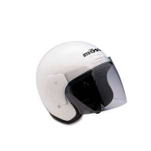  Mossi White Large Open Face Helmet Automotive