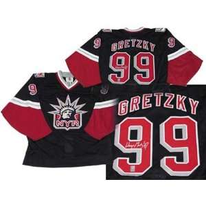  Wayne Gretzky Signed Rangers Dark Pro Jersey Sports 