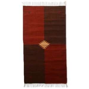    Zapotec wood rug, Phases of the Moon (2.5x5)