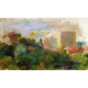  Oil Painting View from Renoirs Garden in Montmartre 