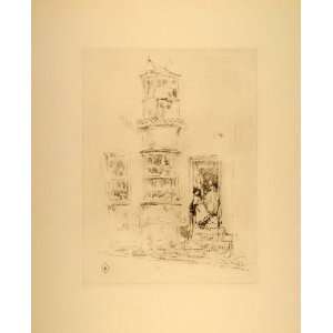  1914 James Whistler Little Steps Lyme Regis Lithograph 