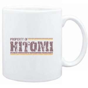  Mug White  Property of Hitomi   Vintage  Female Names 