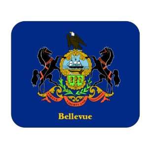  US State Flag   Bellevue, Pennsylvania (PA) Mouse Pad 