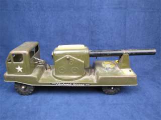 Nylint N 2400 Electronic Cannon Pressed Steel Toy Truck  