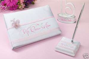 Mis Quince Quinceanera Guest Book and Pen Set  
