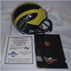 Charles Woodson Michigan Wolverines Autographed Mini Helmet  