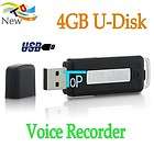 4GB Mini SPY USB Digital Pen Recording Voice Recorder 4G Black