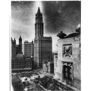  Woolworth Building,looking south,New York City,NYC,New 