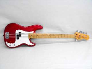 2010 11 Mexican Fender Precision Bass Candy Apple Red and Maple Very 