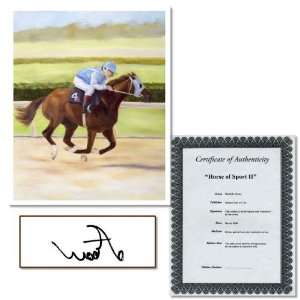   Horse of Sport II by Michelle Moate Signed Giclee Art COA Electronics