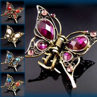 this gorgeous metal hair claw clip with sparkling austrian rhinestones 