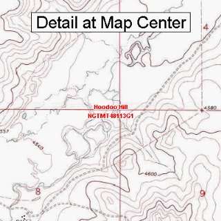  USGS Topographic Quadrangle Map   Hoodoo Hill, Montana 