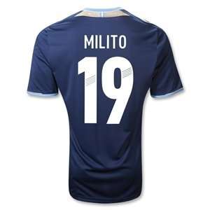  adidas Argentina 11/12 D. MILITO Away Soccer Jersey 