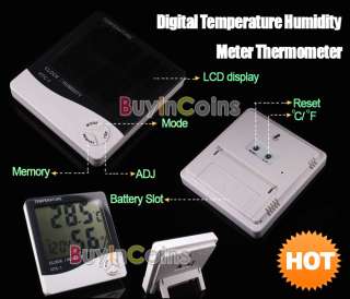 Digital LCD Temperature Humidity Meter Thermometer  